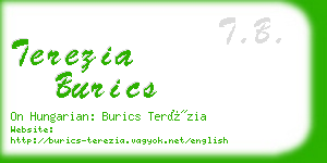 terezia burics business card